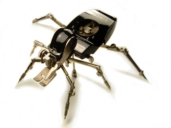 ANTIQUE ROBOTIC SPIDER TITLED SINGER INSECT BY ARTIST CHRISTOPHER CONTE