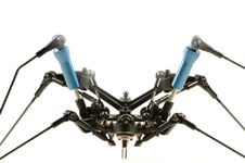 ROBOTIC INSECT SPIDER TITLED BLUE WIDOW BY ARTIST CHRISTOPHER CONTE