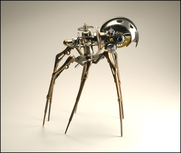 STEAMPUNK SPIDER TITLED STEAM INSECT BY ARTIST CHRISTOPHER CONTE